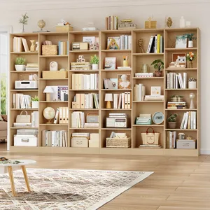 Bibliothèque en bois à 6 niveaux, grande, 74"H <span class=keywords><strong>x</strong></span> 59"W - Product Image 3
