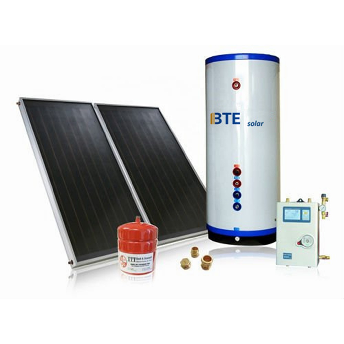 200L 300L 500L Exported Flat Panel solar Water Heater split pressure solar boiler with heat pump