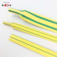 Prix direct usine – Gaine thermorétractable en polyoléfine rayée jaune et verte pour identification des fils de terre – Vente en gros