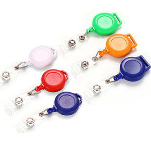 15mm Ruban Carré Oreille En Plastique Lanière Carte Clip ID Badge Bobine Cou Porte-clés - Product Image 3