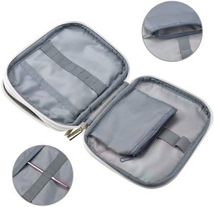 Étui de rangement pour Crochet vide, sac de rangement Portable pour les voyages, sacs à fermeture éclair avec pochette <span class=keywords><strong>Web</strong></span> et support pour Crochet vide - Product Image 4