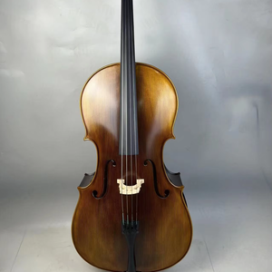Violín Artesanal con Patrón Mate, Tapa <span class=keywords><strong>de</strong></span> Abeto para <span class=keywords><strong>Violonchelo</strong></span>, Fondo y Lados <span class=keywords><strong>de</strong></span> Madera Maciza <span class=keywords><strong>de</strong></span> Arce, Diapasón <span class=keywords><strong>de</strong></span> Ébano, Cuerdas <span class=keywords><strong>de</strong></span> <span class=keywords><strong>Fibra</strong></span> <span class=keywords><strong>de</strong></span> <span class=keywords><strong>Carbono</strong></span> - Product Image 1