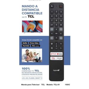 TCL <b>Remote</b> <b>Control</b> TCL-61 Compatible With <b>Smart</b> TV LCD LED Plasma - Product Image 1