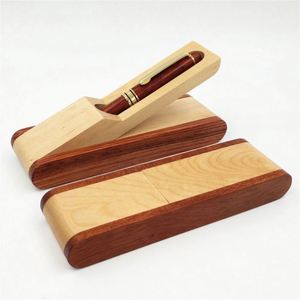 Luxury Rosewood Pen <b>Gift</b> <b>Set</b> with Folding Wooden Case - Custom Engraved Promotional Executive Pens - Product Image 3