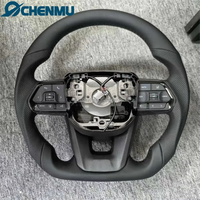 Volant en cuir et fibre de carbone en gros pour Toyota 2015-2022 Toyota Hilux Corolla Innova Revo Hilux Land Cruiser LC200 LC250