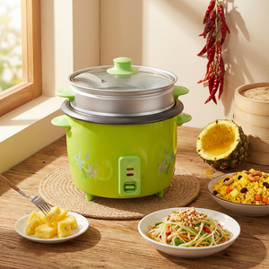 Hot Sale Nonstick Removable Inner Pot Portable Travel Electric <b>One</b> Touch White Soup Rice Cooker with Measuring <b>Cup</b> KC02005 - Product Image 3