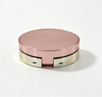 Boîte à poudre compacte ronde portable J85-Q03 vide en plastique avec miroir pour fond de teint et maquillage du visage