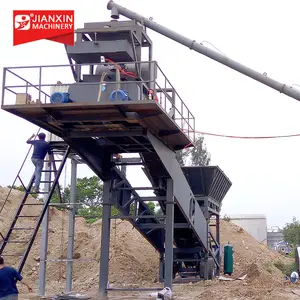 Kamyon monte edilmiş mobil 35m 3/h beton harmanlama santrali