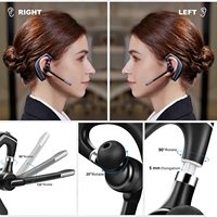 Amazon headset komputer headset Bisnis telinga tunggal nirkabel kualitas tinggi populer dengan dongle untuk tim