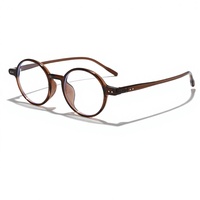 Lunettes de vue unisexe style japonais et coréen, monture noire, forme ronde rétro, pour haute myopie, verres de prescription, lunettes de mode, vente en gros