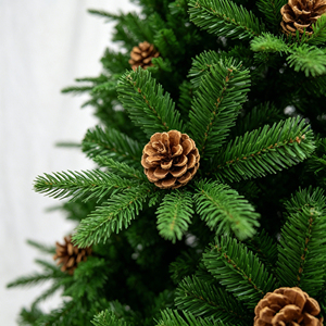 Décorations <span class=keywords><strong>de</strong></span> Noël d'extérieur <span class=keywords><strong>de</strong></span> grande taille en PE <span class=keywords><strong>de</strong></span> haute qualité, avec feuillage mixte, arbres à charnières, décorations <span class=keywords><strong>de</strong></span> cône <span class=keywords><strong>de</strong></span> pin et palmiers artificiels - Product Image 6
