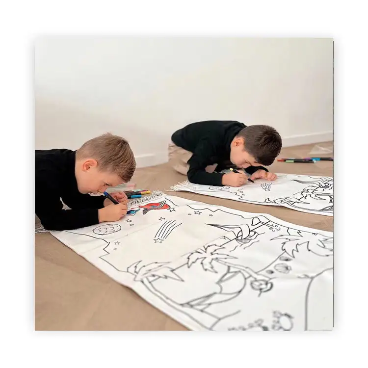 Children DIy painting prayer mat Muslim Prayer rug for Eid festival gifts