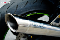Kit Completo de Línea de Escape para KAWASAKI ZH2, Tubo de Escape de Titanio de Alto Rendimiento para Carreras
