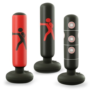 Sac de frappe gonflable autoportant en PVC écologique 160 cm, rempli d'air, anti-explosion, pour soulager le stress, sac de frappe à sable - Product Image 2