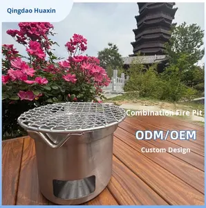 Juego <span class=keywords><strong>de</strong></span> Estufa <span class=keywords><strong>de</strong></span> Carbón para Preparar Té y Fogata para Calefacción en Exteriores e Interiores, Cocina <span class=keywords><strong>de</strong></span> Camping Doméstica, Estufa para Barbacoa - Product Image 6