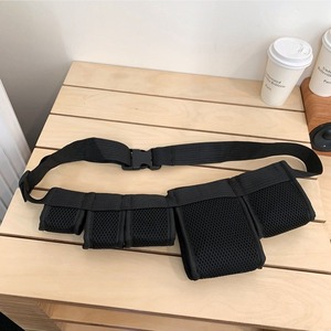 Riñonera Deportiva Táctica, Bolsa Cruzada con 5 Bolsillos, Riñoneras Unisex Estilo Hip Hop, Bolsa para Teléfono con Correa - Product Image 3