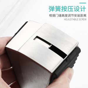 Zinc Alloy Door Stopper Floor Mount Adjustable Height Minimalist Design <b>Gate</b> Block Easy Installation - Product Image 5