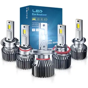 2024 yeni tasarım yüksek güçlü araba ampuller Led Canbus H4 H1 H11 Led far H7 H3 H8 H9 9004 9006 LED farlar spot