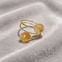Bagues en pierres brutes naturelles de forme irrégulière, en cristal naturel, quartz rose et turquoise, pour femmes, bijoux de fête, cadeau