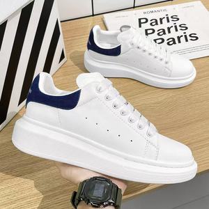 Zapatillas Casuales A08 de Moda, con Suela Gruesa, de Lona Blanca, Zapatillas Casuales Modernas de Color Blanco - Product Image 4