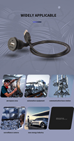 Conector USB 2.0 M22 de Montaje en Panel, Hembra, con Cable de Extensión para Equipos Industriales
