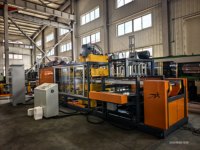 Ligne de production de vaisselle jetable en mousse PS contrôlée par PLC SHUANGJI 168 kW 380 V, conception écologique, haute sécurité
