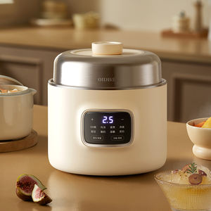 OIDIRE Mijoteuse multifonctionnelle sans eau, maintien automatique au chaud 24h, mijoteuse électrique portable, mijoteuse lente électrique - Product Image 1