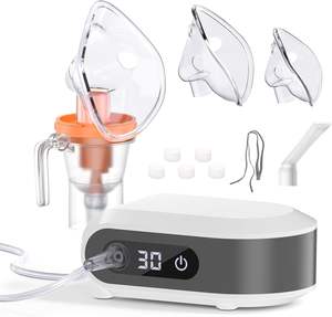 Mesin <span class=keywords><strong>Nebulizer</strong></span> kompresor DC suara rendah, mesin <span class=keywords><strong>Nebulizer</strong></span> tampilan Digital cerdas dengan Timer - Product Image 1