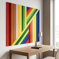Bandes de feutre polyester colorées Kingkus, ruban de feutre acoustique, matériau décoratif d'absorption acoustique pour la maison ou l'hôpital