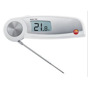 Termómetro de Sonda para Alimentos Testo 104 Plegable, Resistente al Agua y al Polvo, con Pantalla Retroiluminada - Product Image 1