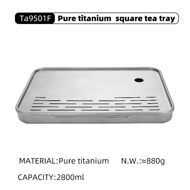 Titanium Tea Tray Simple Drainage Storage Drainage Dry & Wet Dual Use ...