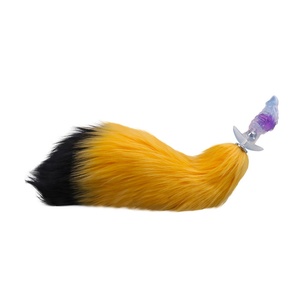 CITYFUN Tapón Anal Transparente con Cola de Zorro, Juguetes Sexuales para Parejas, Cosplay Erótico, Tapón Anal con Cola Peluda para Hombres y Mujeres - Product Image 3