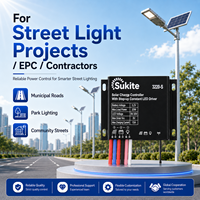Contrôleur solaire PWM de qualité industrielle Sukite 3220 3.2V 20W 15A avec capteur de lumière pour projet d'éclairage public extérieur