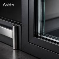Porte de bureau moderne insonorisée en aluminium pour salle de réunion extérieure, isolation thermique, caractéristiques imperméables - Vente en gros directe usine
