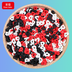Heart <strong>Confetti</strong> <strong>Sprinkles</strong> Mix Edible <strong>Sprinkles</strong> Cake Sugar Beads Baking Decorate Candy <strong>Sprinkles</strong> - Product Image 5