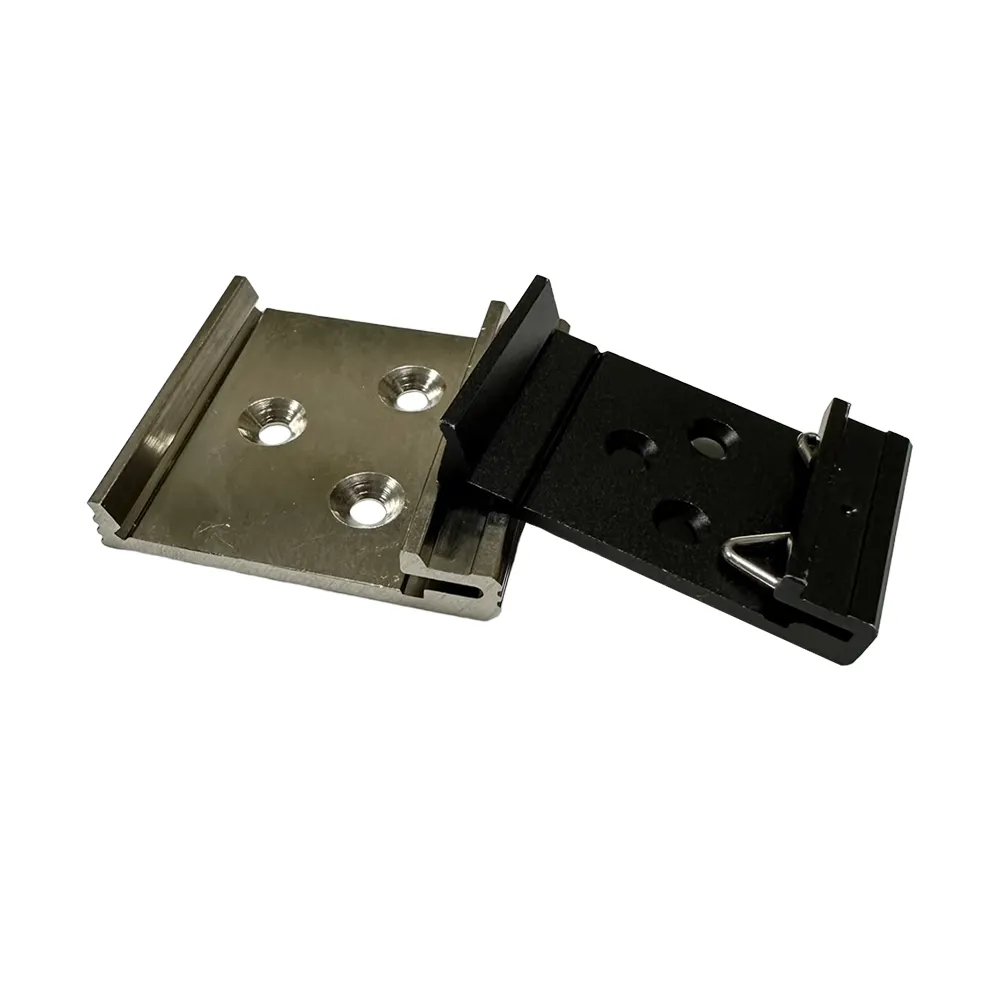 High Precision 35mm DIN Guide Rail C Shape Buckle Aluminum Alloy Slideway With Mounting Holes