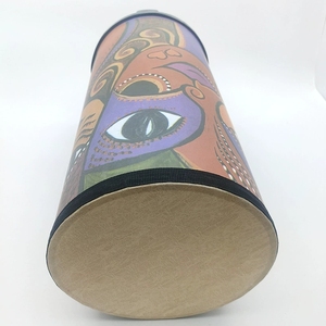 Wholesale African Cartoon Face Printed Kids Cylinder <b>Drum</b> Standing Hand <b>Drum</b> Orff Percussion Instrument - Product Image 4