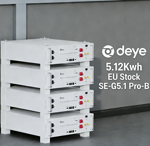 Bateria Inversora Deye LiFePO4 6000 Ciclos 5.12kWh 100Ah para Sistema Solar e Armazenamento de Energia SE-G5.1 Pro-B, Estoque UE, Energia Residencial - Product Image 1