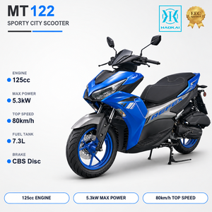 Scooter à essence 125cc au design sportif, norme Euro 5, moteur 4 temps EFI, avec frein à disque CBS pour adultes, idéal pour les trajets urbains - Product Image 1