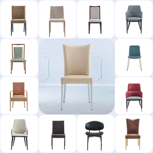 Sillas de comedor de metal modernas para el hogar, cuero para el hogar, oficina, Hotel, sala de estar, cocina, uso de estilo japonés - Product Image 6