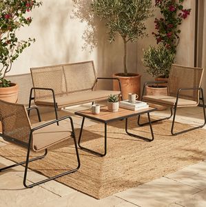 DEAL TODAY! New Outdoor <b>Garden</b> Sets for Porch <b>Garden</b> Backyard Lawn Furniture with Acacia <b>Wood</b> <b>Table</b> Top Factory Price - Product Image 6