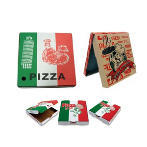 Manufacturer color corrugated carton 10" 14 15 16 18 inch italian italy fresh hot pizza premium kraft paper box with logo design