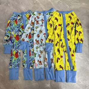 เสื้อผ้าเด็ก RTS ปี 2026 ขายส่ง เสื้อผ้าเด็กแรกเกิดทำจากใยไผ่แบบสั่งทำ ชุดรอมเปอร์เด็กแบบลำลองสองทาง - Product Image 5