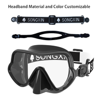 Nouveau design, vente chaude, masque de plongée et tuba pliables sans cadre, réglables, à faible volume, pour adultes, ensemble de plongée pour la natation