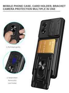 เคสโทรศัพท์มือถือ C53รุ่นใหม่ <span class=keywords><strong>OPPO</strong></span> A36-4G/A96-4G/A76-4G อเนกประสงค์ช่องเสียบการ์ดแม่เหล็กเคสป้องกัน - Product Image 2