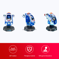 Fabricante de Máquinas de Videojuegos Arcade para Niños, Simulador de Vuelo Arcade Interior de Fibra de Vidrio y Metal con Rotación de 360 Grados y Elevación de Aviones