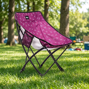 Silla Plegable Ligera de Acero con Bolsa de Transporte Transpirable y Ecológica - Muebles Portátiles para Exteriores para Camping y Playa - Product Image 6
