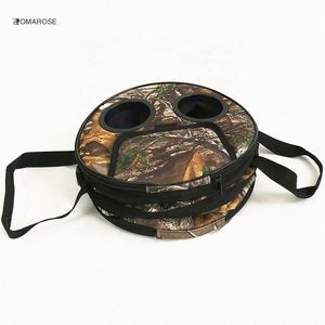 Custom 24 Can Pop up Cooler Folding Barrel Cooler Collapsible Circular Pop up Cooler OEM Camouflage Picnic <b>Lunch</b> <b>Bag</b> Camping - Product Image 4