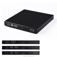 Boîtier de graveur de DVD externe pour ordinateur portable/de bureau, graveur portable USB2.0 SATA RAM de 12,7 mm