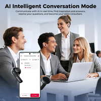 MINISO MS116 AI Translation 6.0 Headset TWS Nirkabel Layar LED Peredam Kebisingan Cerdas Stereo Semi-In-Ear